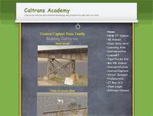 Tablet Screenshot of caltransacademy.com